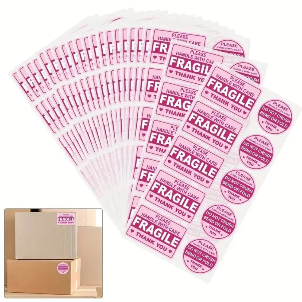 100pcs Fragile Please Handle With Care Stickers